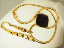 LOT 3 COLLIER BROCHE BRACELET
