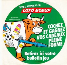 autocollant - LOTO BOEUF - Sticker Collector Vintage