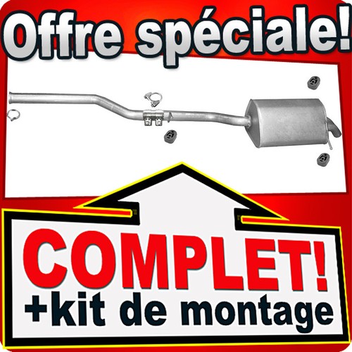 Ligne pot échappement - d'échappement, pour