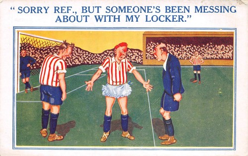 Carte postale football joueur - football,