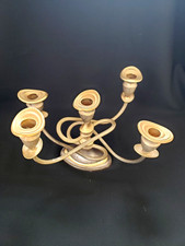 ANCIEN GRAND BOUGEOIR DE TABLE CANDELABRE/CHANDELIER DESIGN VINTAGE