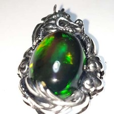 Pendentif argent s925 et opale