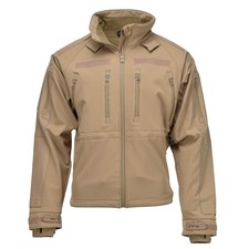 Mil-Tec Veste Softshell Militaire Imperméable Coupe-Vent Doublée Polaire Coyote
