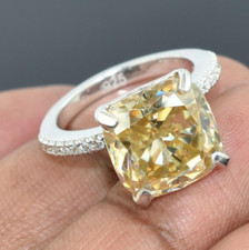 4 CT Champagne Traitée Bague