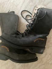 HARLEY DAVIDSON: MAGNIFIQUES BOTTES FEMME NUBUCK GRIS ANTHRACITE, 37-37.5
