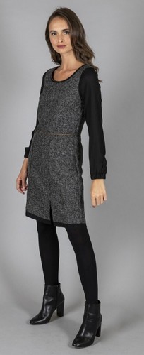 Robe tweed manches - /, t38