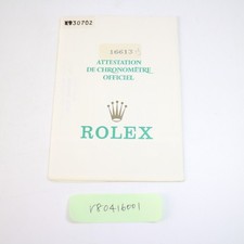 ROLEX 16613 Submariner Paper