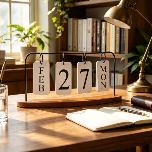 Présentoir calendrier fer