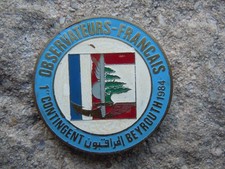INS 41 . GENDARMERIE . OPEX . LIBAN . OBSERVATEURS  BEYROUTH 84 . LOCAL  SUPERBE