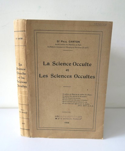 Science occulte les - science,