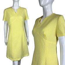 Vintage 60's Jaune Robe Droite