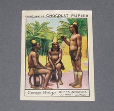 CHROMO CHOCOLAT PUPIER AFRIQUE