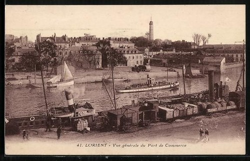Carte postale lorient vue - carte,