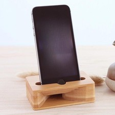 Support de téléphone en bois, décoration, Base de haut-parleur, support de