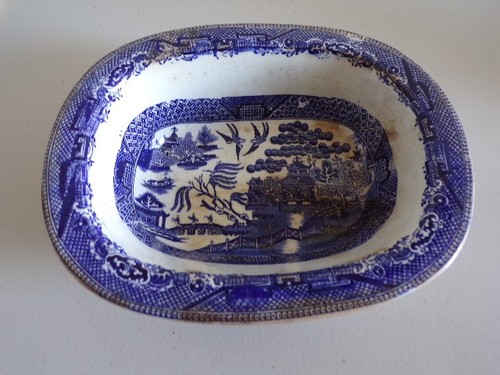 Plat creu faience anglaise - plat,