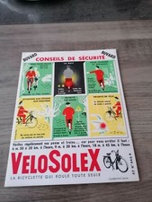 Solex (publicitaire vélo moto solexine cyclomoteur garage cycles buvard 2 roues)