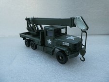 SOLIDO MILITAIRE KAISER JEEP M34 6X6 GRUE OCCASION TRES BON ETAT SANS BOITE