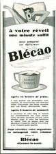 Publicité ancienne petit déjeuner Blécao 1931 issue de magazine