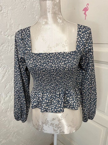 Haut manches longues bleu - haut,