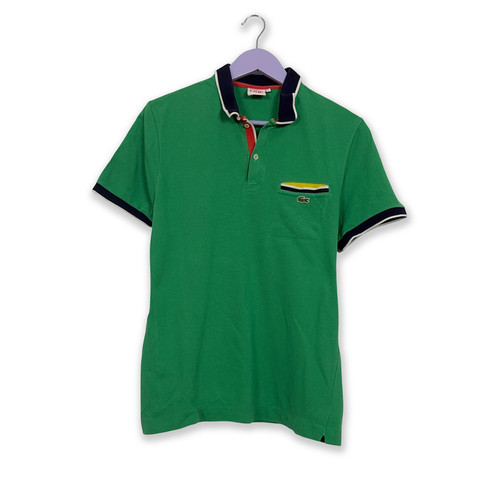 Polo lacoste live vert uni - vert,