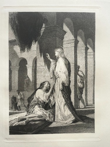 Jesus paralytique gravure - jesus, eau