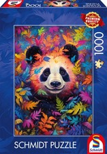 Spiele 59781 Puzzle Panda dans la forêt Arc-en-Ciel 1000 pièces Multicolore