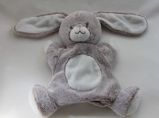 DOUDOU  TEX BABY LAPIN MARIONNETTE MARRON BEIGE BLANC CHINE jamais utilisé