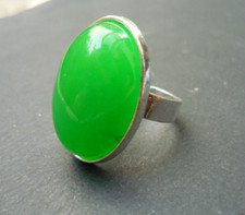 Bague Jade de Malaisie en pierre Naturelle Réglable pour toutes tailles de doigt