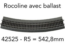 ROCO Rail courbe R5 542,8 mm