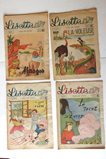 Revues anciennes LISETTE 4 numéros juin 49 et fév-mars 50 -   n°9-11-23-26
