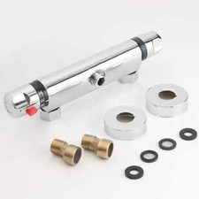 Mitigeur thermostatique Mural douche valve de salle de bain Robinet Chromé