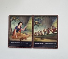 2 Cartes Disney Blanche Neige