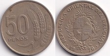 50 Pesos 1970 Uruguay