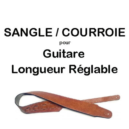 Sangle guitare similicuir - sangle,