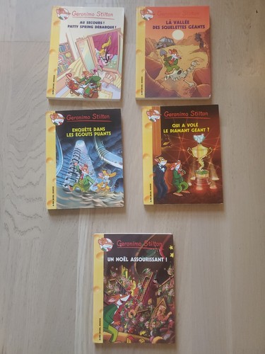 Lot livres géronimo - de, 5