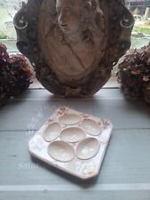 Ancien plat à oeufs / oeufrier Terre De Fer longchamp