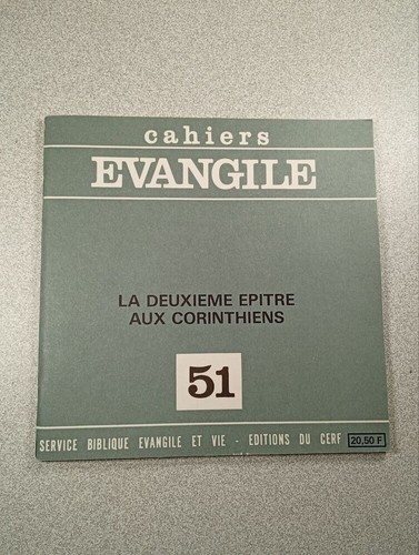 Cahiers evangile la deuxieme - -,