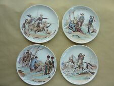 LOT 4 ASSIETTES  CREIL MONTEREAU NOS GLOIRES MILITAIRES