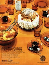 publicité Advertising 0422 1970  Duralex 2000 Saint Gobain  coul art de table 