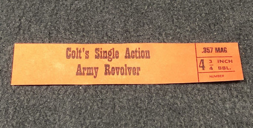 Colt single action army - action,