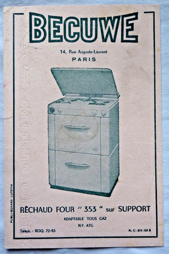 Buvard becuwe réchaud - buvard,