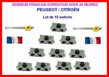 10 Switch bouton poussoir clé  Peugeot 106 206 207 307 406 Citroen xsara C3