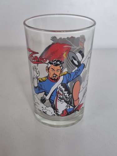 Ancien verre moutarde zorro - verre,