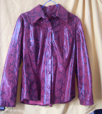 veste chemisier en cuir