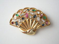 Brosche Fächer 925 Argent