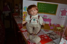 TEDDY CALIN COROLLE LE PETIT IRLANDAIS DU MONDE ENTIER ROUX  1997 30 CM parfait