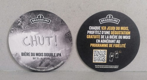 Sous bock bière brasseurs - bock,