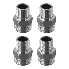 Connecteur filet?? droit en acier inoxydable pour conduites d'air d'eau de carbu