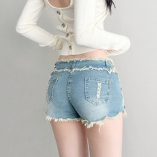 Femme Fille Chaud Pantalon Taille Basse Short Jeans Sexy Mini Gland Fête Club