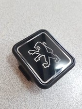 Badge logo Chrome noir brillant clip clips centre volant Peugeot 205 306 Phase 1